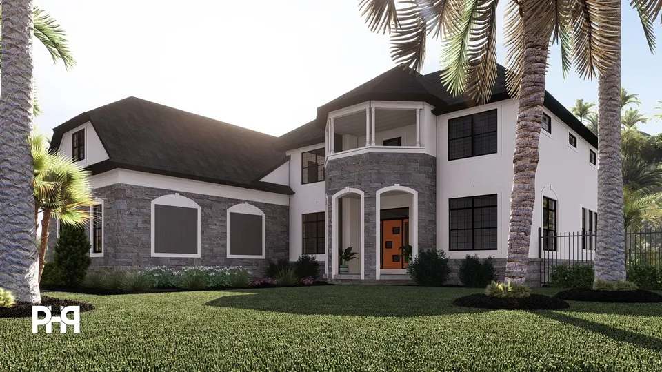The Chanterelle house plan, exterior view 3